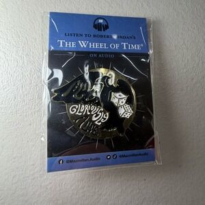 Wheel of Time‎ Enamel Pin Macmillan Audio Robert Jordan Fantasy Dice Promo New